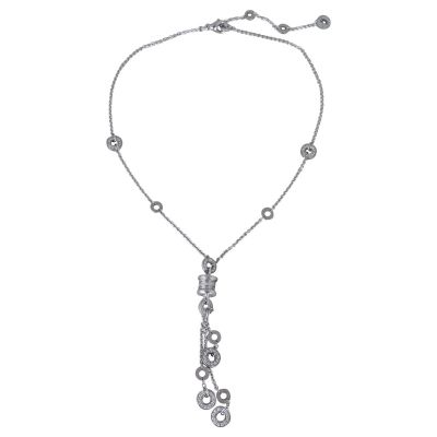 Bvlgari B.Zero1 18k White Gold Diamond Necklace