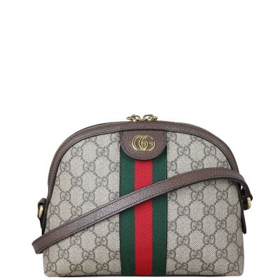 Gucci Ophidia GG Supreme Small Shoulder Bag Front With Strap
