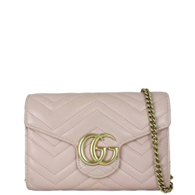 Gucci GG Marmont Matelasse Chain Wallet 