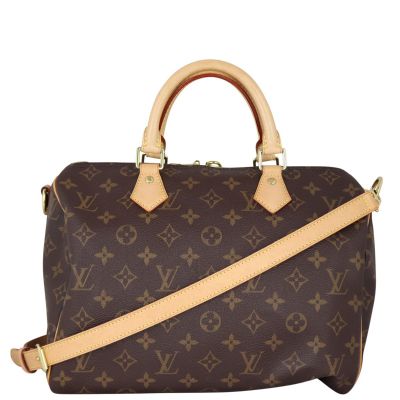 Louis Vuitton Speedy 30 Bandouliere Monogram Front With Strap