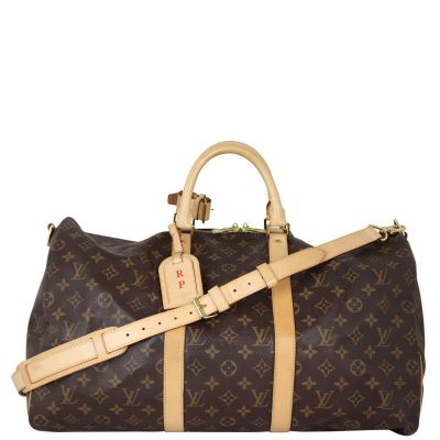 Louis Vuitton Keepall 50 Bandouliere Monogram Front with Strap