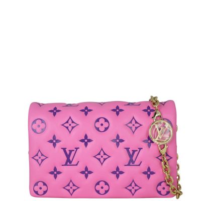 Louis Vuitton Pochette Coussin Monogram Embossed Lambskin Front With Charm
