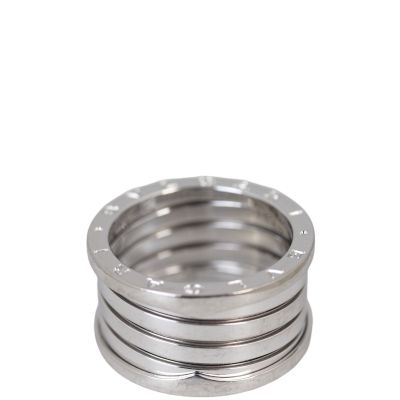 Bvlgari B.Zero1 18k White Gold Five Band 20th Anniversary Ring
