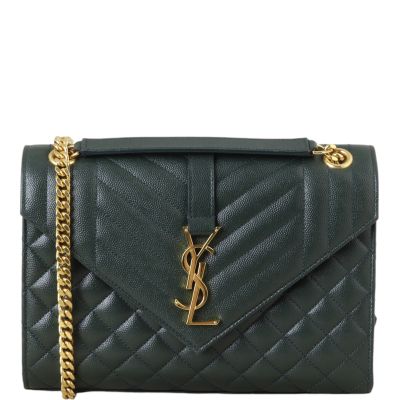 Saint Laurent Monogram Mix Matelasse Envelope Chain Bag Medium