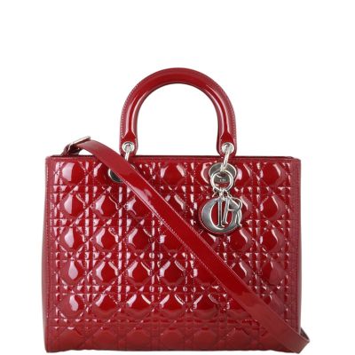Dior Lady Dior Large Patent