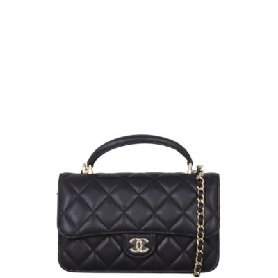Chanel Top Handle Phone Holder on Chain