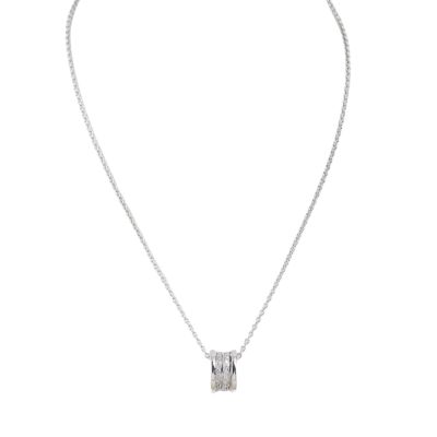 Bvlgari B.Zero1 18k White Gold Diamond Necklace
