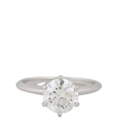 Tiffany & Co Tiffany Setting Solitaire Platinum Diamond Ring