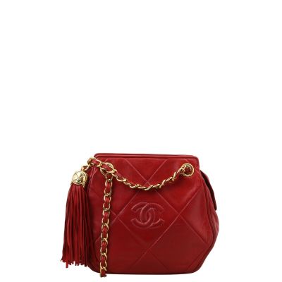 Chanel Vintage CC Tassel Hexagon Bag