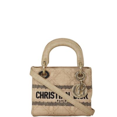 Dior Lady D-Lite Mini Raffia