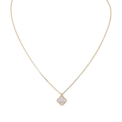 Van Cleef & Arpels Sweet Alhambra Mother of Pearl 18k Yellow Gold Necklace