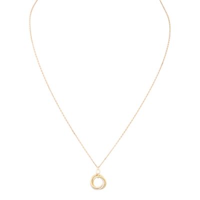 Cartier Trinity Diamond 18k Yellow, White & Rose Gold Necklace