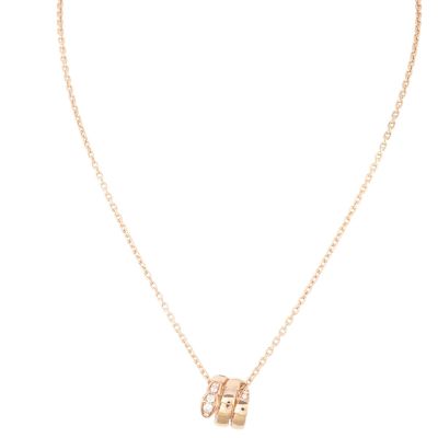 Bvlgari Serpenti Viper Diamond 18k Rose Gold Necklace