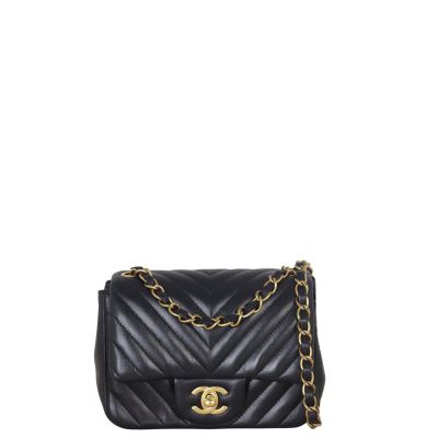Chanel Classic Flap Mini Square Chevron