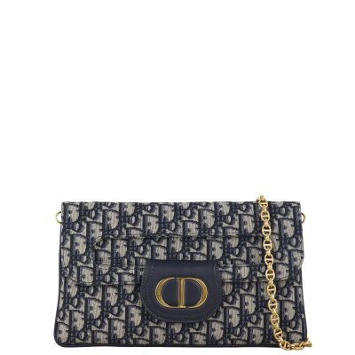 Dior Montaigne Double Clutch with Chain Oblique