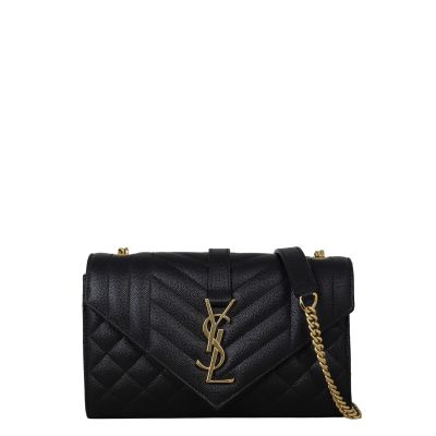 Saint Laurent Monogram Mix Matelasse Envelope Chain Bag Small