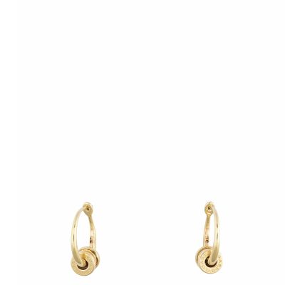 Bvlgari B.Zero1 18k Yellow Gold Hoop Earrings Small