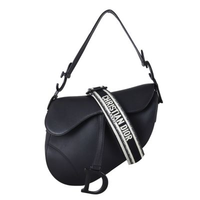 Dior Saddle Bag with Embroidered Strap Ultramatte