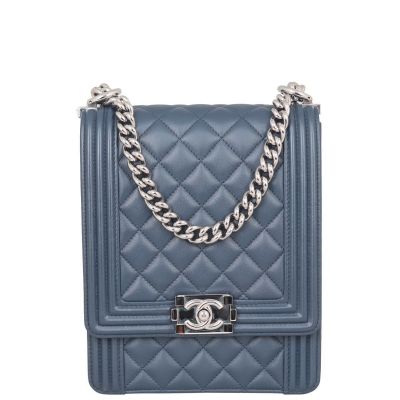 Chanel North South Boy Bag Front