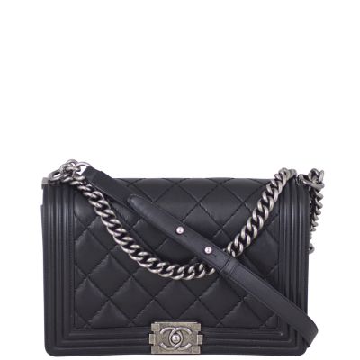Chanel Boy Medium Double Stitch Front