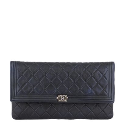 Chanel Boy Flap Clutch Front