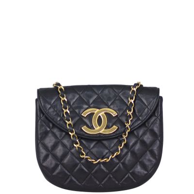 Chanel round flap bag sales