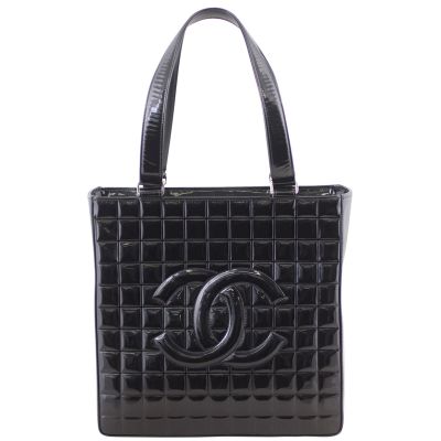 Chanel Chocolate Bar Tote Large Front