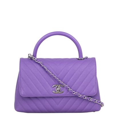Chanel Coco Top Handle Medium Bag Front