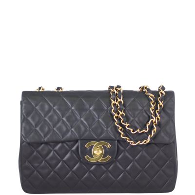 Chanel Maxi Jumbo Classic Flap Vintage Bag Front