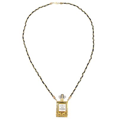 Chanel Vintage No.5 Perfume Bottle Necklace Full