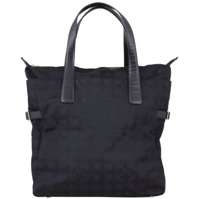 Chanel Nylon Travel Line Shopper Front