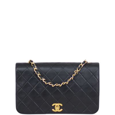 Chanel Vintage CC Small Single Flap Bag Front