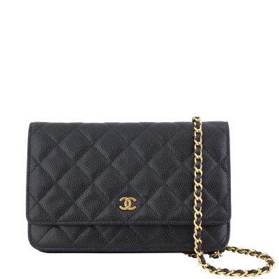 Chanel Wallet on Chain Caviar Front Strap