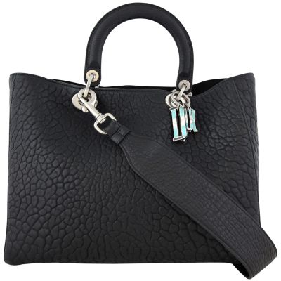 Dior Lady Dior Large Canyon Grained Lambskin Front