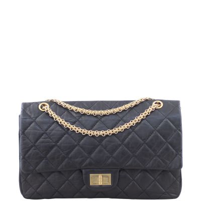 Chanel 2.55 Reissue 227 Double Flap Bag Black 16 Series