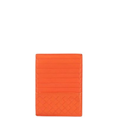 Bottega Veneta Intrecciato Tall Card Case front