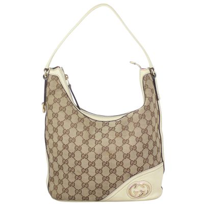 Gucci GG Canvas New Britt Hobo Front
