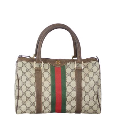 Gucci GG Web Boston Bag Front