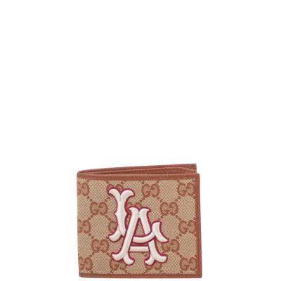 Gucci Original GG Bifold wallet with LA Angels Patch Front