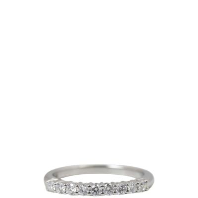 Tiffany & Co Forever Half Circle Diamond Platinum 2mm Ring