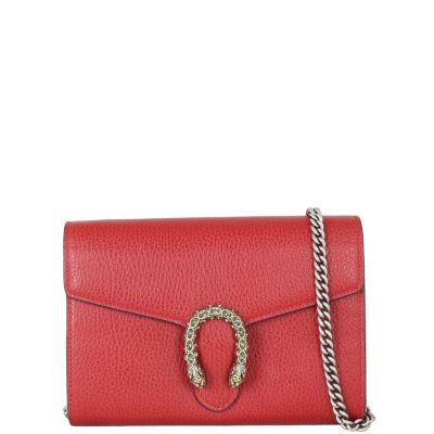 Gucci Dionysus Mini Leather Chain Wallet 