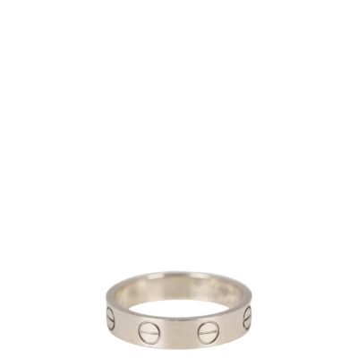 Cartier Love Wedding Band 18k White Gold
