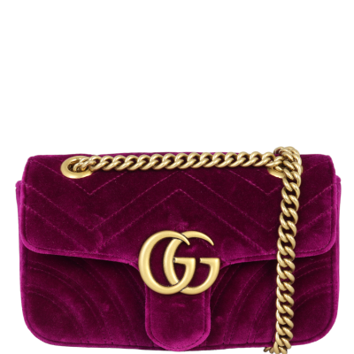 Gucci velvet purple bag cheap