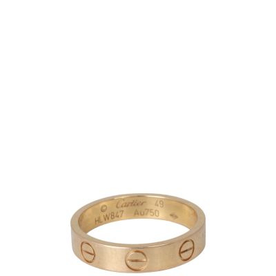 Cartier Love Wedding Band 18k Rose Gold 