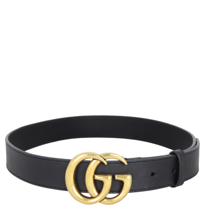 Gucci Marmont Double G Slim Belt