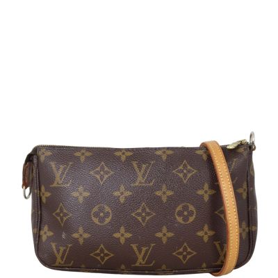 Louis Vuitton Pochette Accessories Monogram with Long Strap