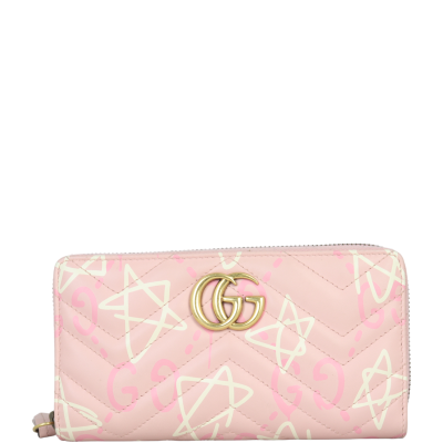Gucci GG Marmont GucciGhost Zip Around Wallet