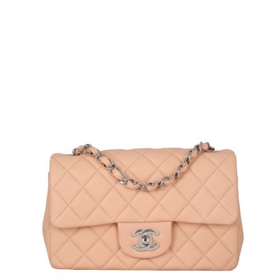Chanel Classic Flap Mini Rectangular Bag | Peach 