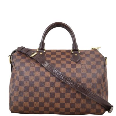 Louis Vuitton Speedy 30 Bandouliere Damier Ebene