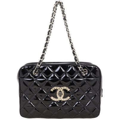  Chanel Brilliant Patent Camera Bag Large | Black
